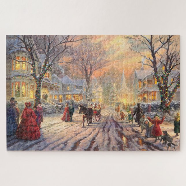 Viktorianische Weihnachten Puzzle (Horizontal)