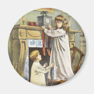 Viktorianische Weihnachten, Strümpfe zu Weihnachte Magnet