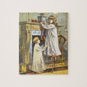 Viktorianische Weihnachten, Strümpfe zu Weihnachte Puzzle