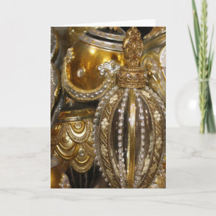 Viktorianische Weihnachtsbaumdekorationen Feiertagskarte