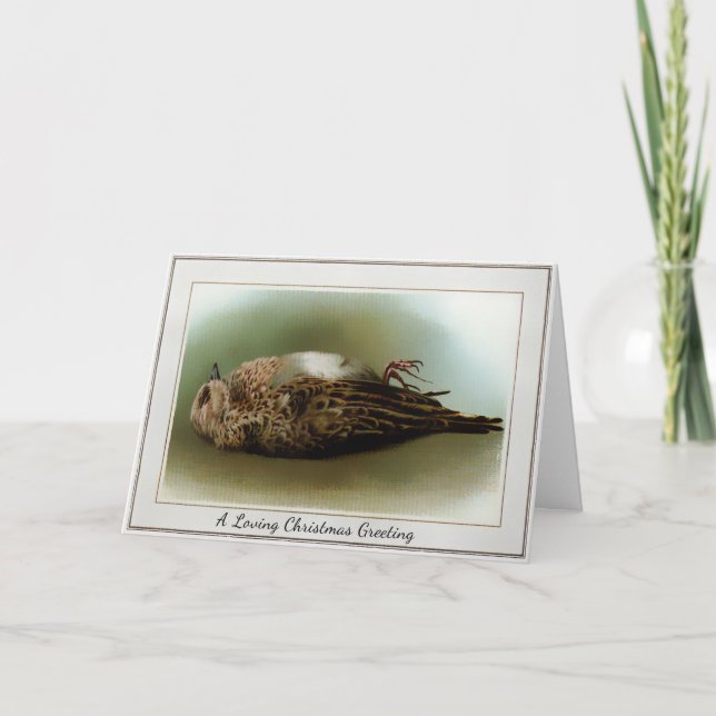 Viktorianische Weihnachtsfeiertage Feiertagskarte (Vorderseite)