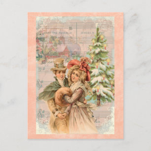 Viktorianische Weihnachtsgeschenke Feiertagspostkarte