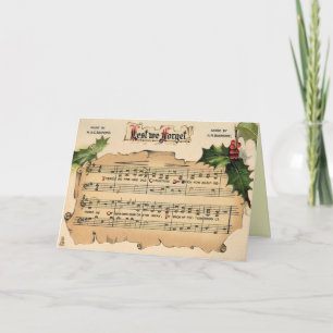 Viktorianische Weihnachtskarte Feiertagskarte