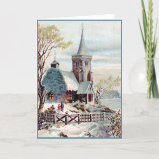 Viktorianische Weihnachtskarte Karte
