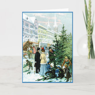 Viktorianische Weihnachtskarte Karte