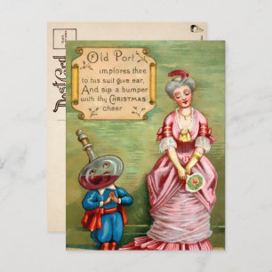 Viktorianische Weihnachtskarte  Postkarte