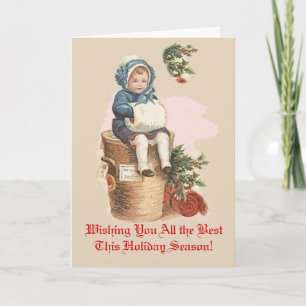 Viktorianische Weihnachtskarten, die Sie individue Feiertagskarte