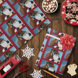 Viktorianische Weihnachtsklausel Geschenkpapier