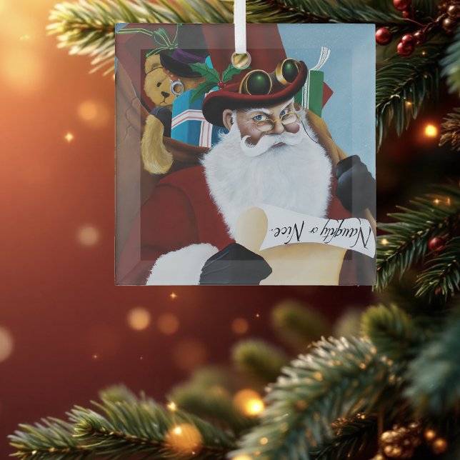 Viktorianische Weihnachtsklausel Ornament Aus Glas (Von Creator hochgeladen)