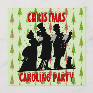 Viktorianische Weihnachtslieder-Party Einladung