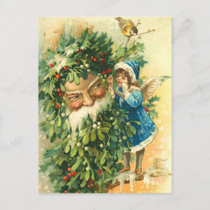 Viktorianische Weihnachtsmann-Postkarte Feiertagspostkarte