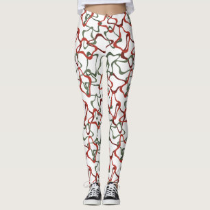 Viktorianische Weihnachtspolygone Leggings