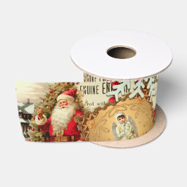 Viktorianische Weihnachtsschätze Collage Satinband