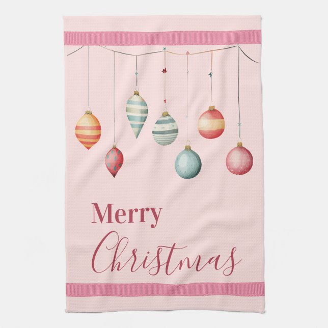 Viktorianische Weihnachtsschmuck Küchentücher (Vertikal)