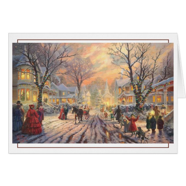 Viktorianische Weihnachtsstraße (Vorderseite (Horizontal))