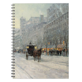 Viktorianische Weihnachtsstraße Notizblock