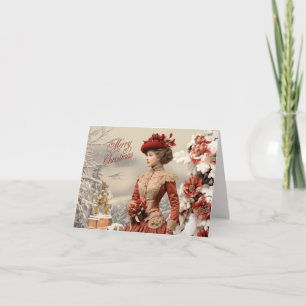 Viktorianische Weihnachtszeit Karte