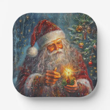 Viktorianische Weihnachtszeitung Teller