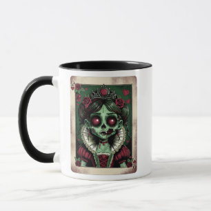 Viktorianische Zombie-Herzkönigin Tasse