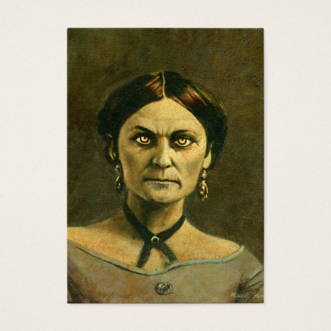 Viktorianische Zombie Lady ACEO Personal Card (Vorderseite)
