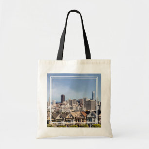 Viktorianische Zuhause in San Francisco Tragetasche