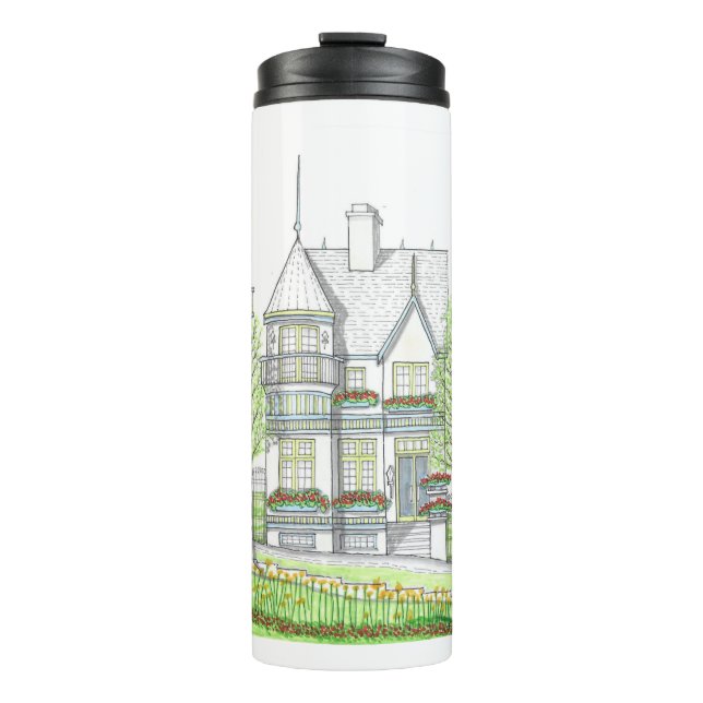 Viktorianische Zuhause Thermische Tasse (Vorderseite)