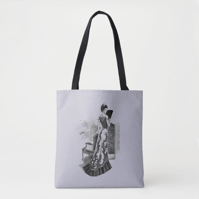 Viktorianischer Abend Gown Lavender Grau (Vorderseite)