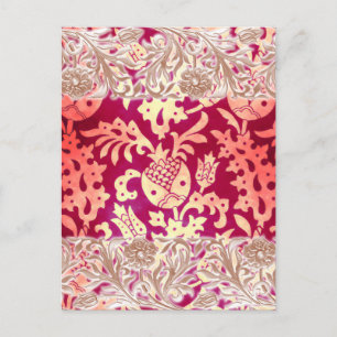 Viktorianischer Arabesque, POMEGRANATE NOUVEAU Postkarte