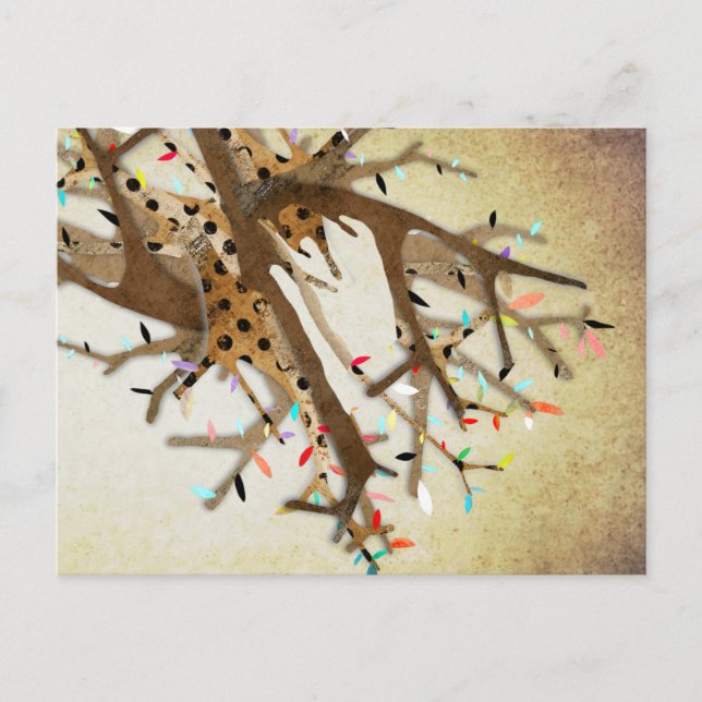 Viktorianischer Baum Postkarte (Vorderseite)