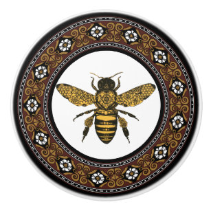 Viktorianischer Bieneneleganter Rahmen Keramikknauf