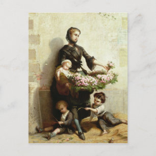 Viktorianischer Blume Postkarte