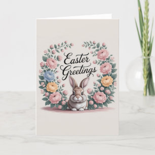Viktorianischer Blumenstrauß Ostern Grüße Feiertagskarte