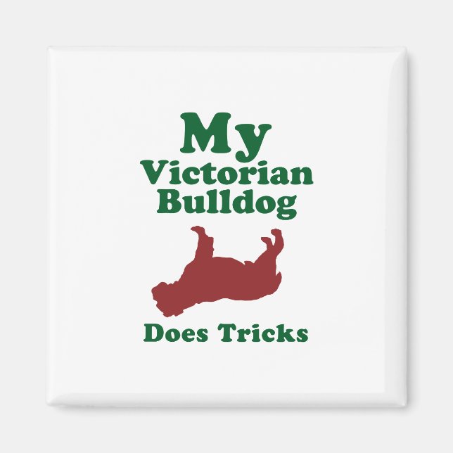 Viktorianischer Bulldog Magnet (Vorne)