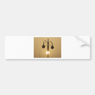 Viktorianischer Charme: Antike Straßenlaternen Lat Autoaufkleber