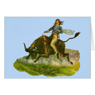 Viktorianischer Cowboy-Bulle