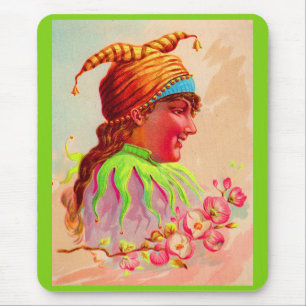 Viktorianischer Damenjester Mousepad