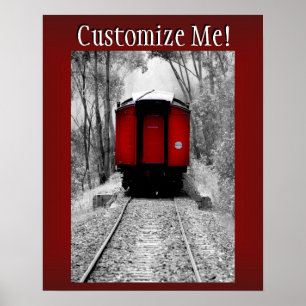 Viktorianischer Dampfzug von Red Caboose Poster
