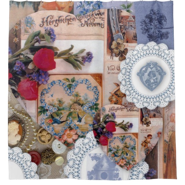 Viktorianischer Duschvorhang (Vorderseite)