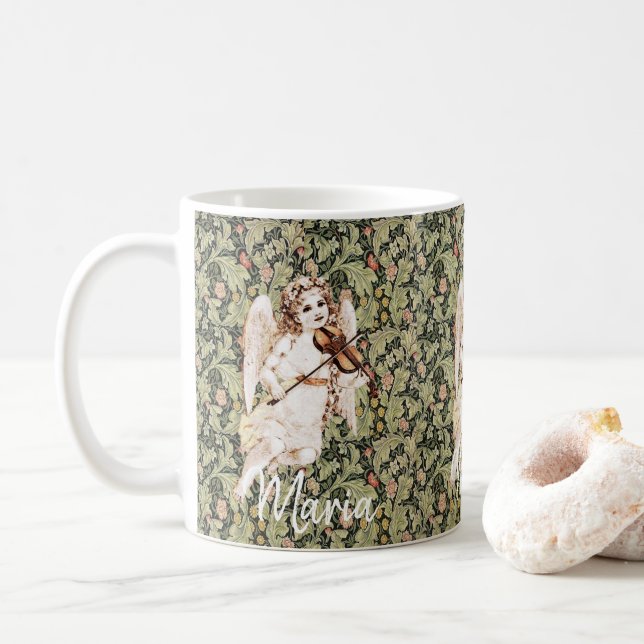 Viktorianischer Engel Becher Kaffeetasse (Mit Donut)