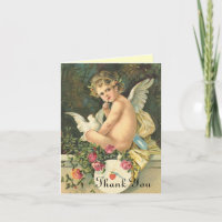Viktorianischer Engel Dankeschön-Karte