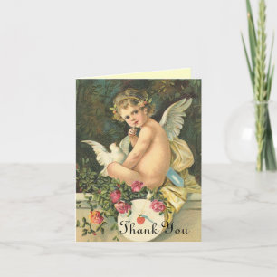Viktorianischer Engel Dankeschön-Karte Dankeskarte