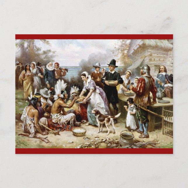 Viktorianischer Erntedank Postkarte (Vorderseite)