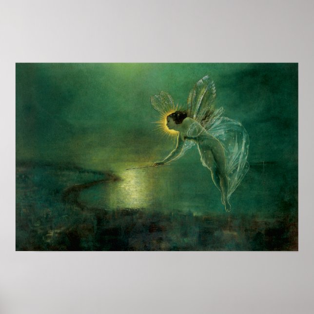 Viktorianischer Fairy Spirit of the Night Print Poster (Vorne)