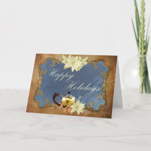 Viktorianischer Feiertags-Tee Feiertagskarte