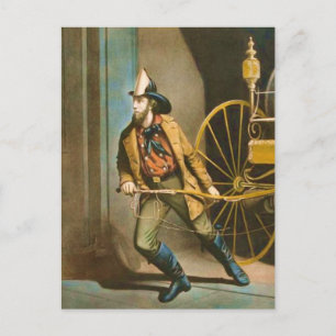Viktorianischer Feuerwehrmann 2 "The American Fire Postkarte