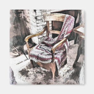 VIKTORIANISCHER FIRESIDE-VORSITZ MAGNET