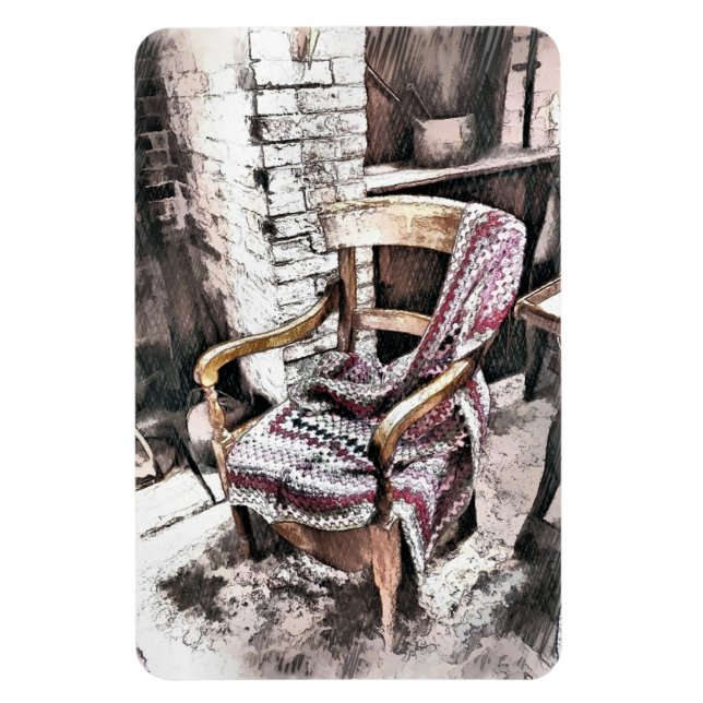 VIKTORIANISCHER FIRESIDE-VORSITZ MAGNET (Vertikal)