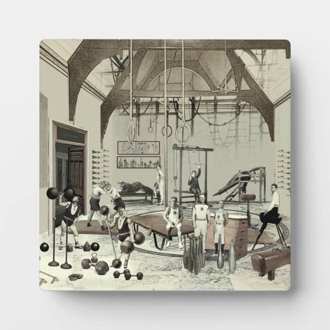 Viktorianischer Fitnessraum Fotoplatte (Vorderseite)