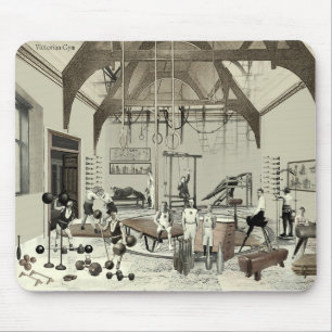 Viktorianischer Fitnessraum Mousepad