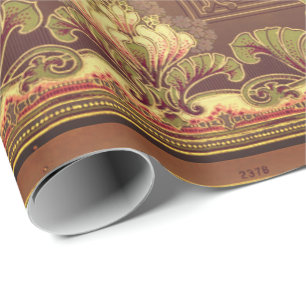 Viktorianischer floraler Fries elegante Blume Art Geschenkpapier